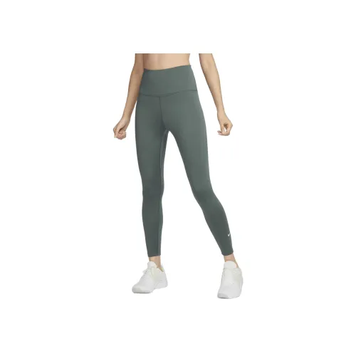 Nike Therma Fit One 338 Винтажный Зеленый/Белый Женские Спортивные Штаны