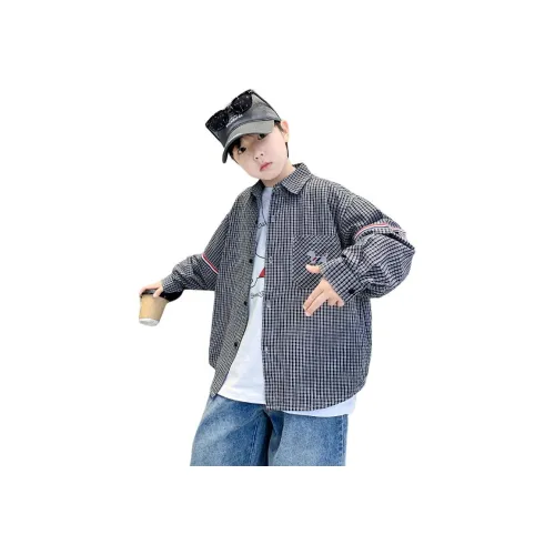 TAOTIANMAO Мальчики Модный и Крутой Средняя Школа Повседневная Рубашка