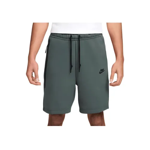 nike Sportswear Tech Fleece Повседневные шорты Мужские Винтаж зеленый Черный