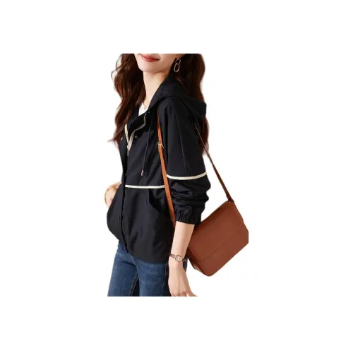 Mo Han Yi Mei Куртки и Пальто Женские Темно-синий