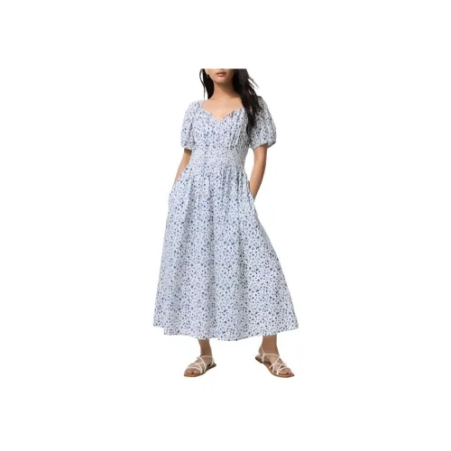 UNIQLO Короткий рукав платье женский белый