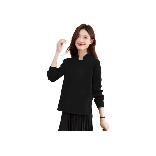 MJ Осенний Пуловер Трикотаж Женский