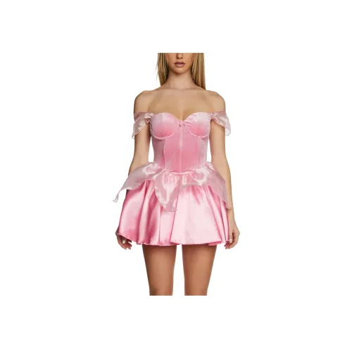 Dolls Kill Trickz N' Treatz Принцесса Костюм Короткий рукав Платье Женское Розовый Розовый