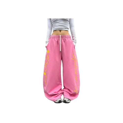 BQERTY Pink Women's Casual Pants BQERTY Розовые Женские Повседневные Штаны