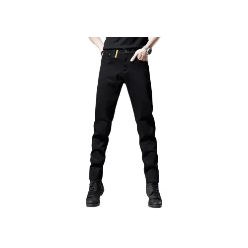 VUAS Черные Унисекс Джинсы