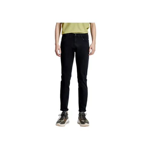 DIKENI x SHANJIANG Джинсы Мужские Черные