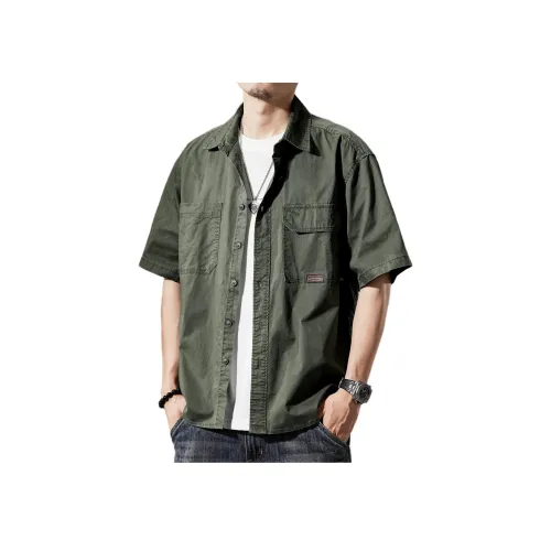 VUAS Армейский зеленый Унисекс Рубашки