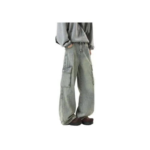 MORii Темно-синий Унисекс Джинсы