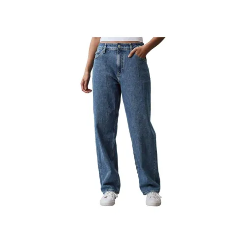 Calvin Klein SS23 Fork 90 Series 1A4 Джинсовый синий Женские Джинсы