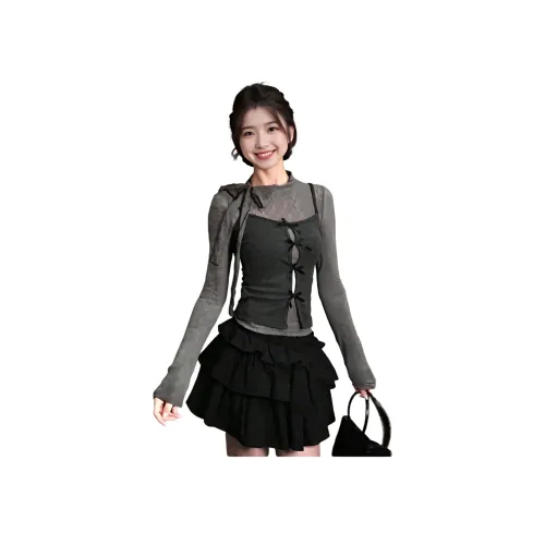 AURORA MUSE Топ+Топ на бретелях+Юбка Женские Комплекты с юбкой