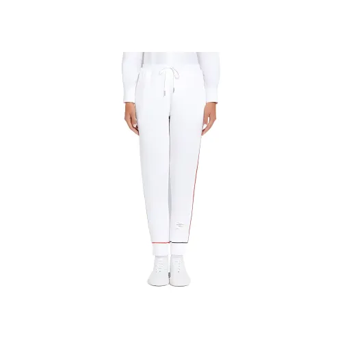 THOM BROWNE Белые Женские Вязаные Спортивные Брюки