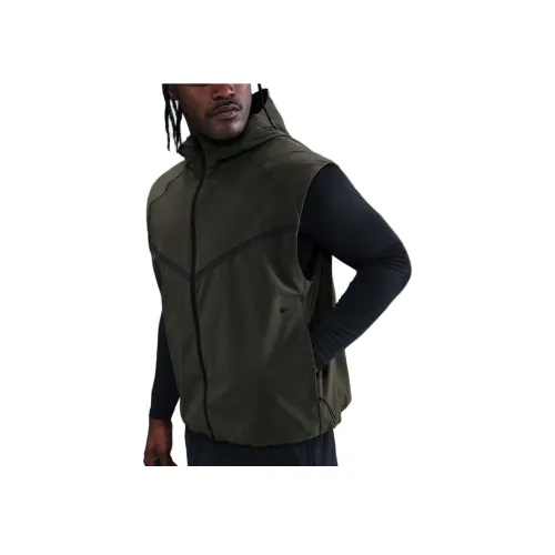 Nike Clothing Черный Зеленый Мужской Жилеты