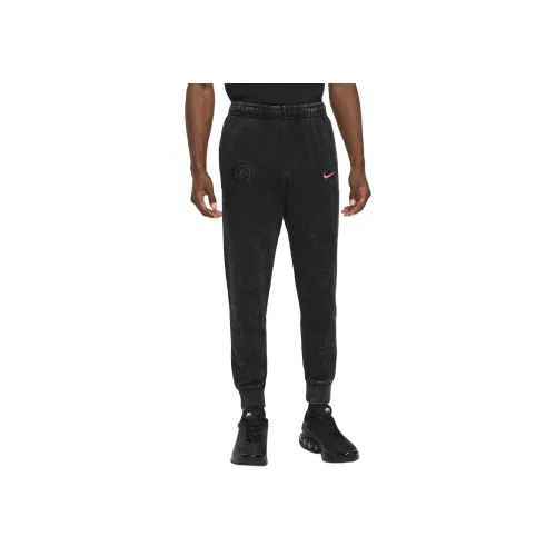 Найк Вязаные Тренировочные Штаны Мужские Черные