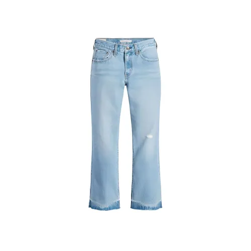 Levis Светло-синие Женские Джинсы