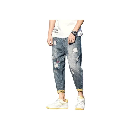 PWUE Синие Унисекс Джинсы