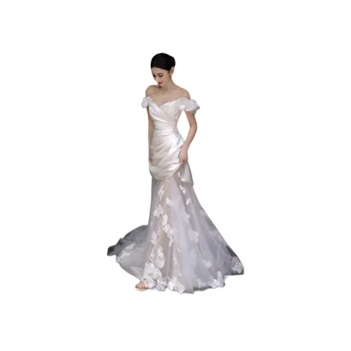 Jiao Ni Белый Женские Вечерние Платья