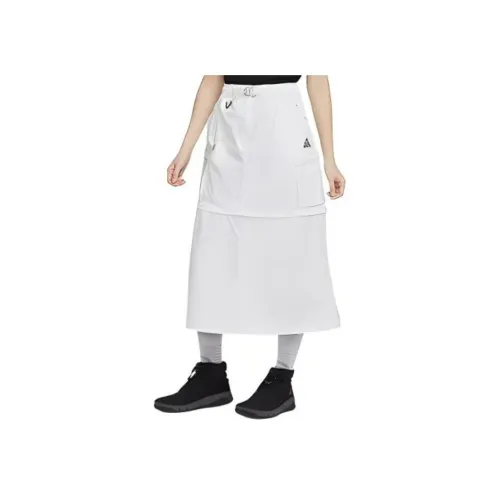 Nike SS24 Повседневный Длинный Юбка Женская Белая