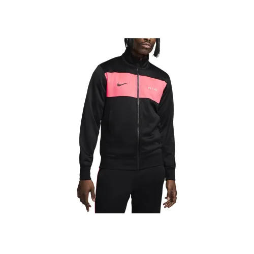 Nike Air Tracksuit Куртка Куртки Пальто Мужской Черный розовый Пена