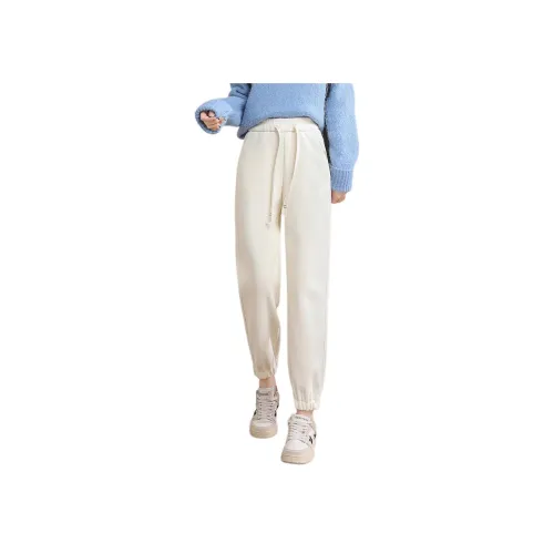 TERRE BLEUE Повседневные брюки Женские Экрю