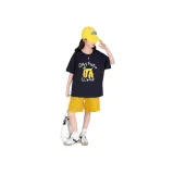 Темно-синий синий комплект одежды (короткая рубашка с коротким рукавом + шорты)