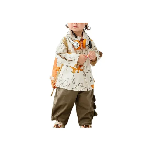 Mini Bala Повседневная спортивная одежда Белый кофейный Тон Дети 3-7 лет