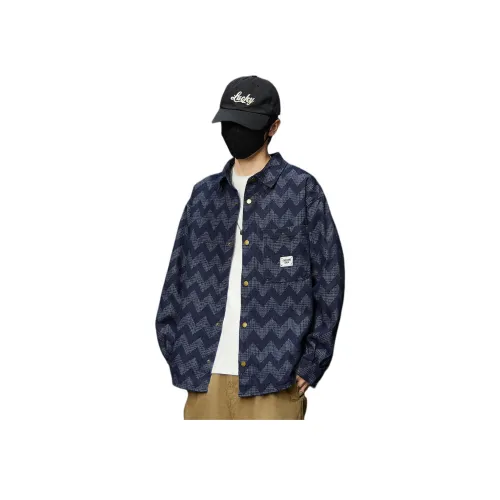 Tonlion Средне-голубой Унисекс Рубашки