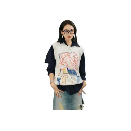 MEIYANG Розовые Женские Жилеты