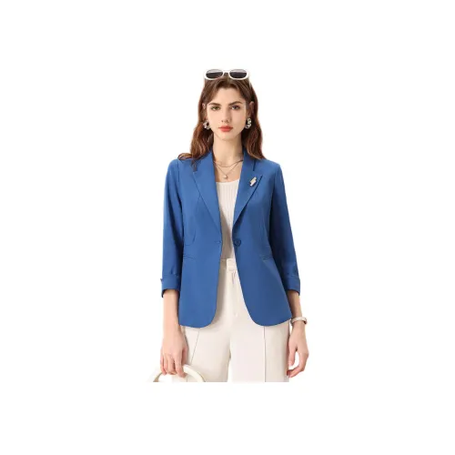 FENHONGMALI Бизнес-костюм женский темно-синий