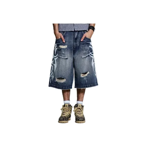Jaded London Светлый Wash Лезвие Colossus Jorts Джинсовые шорты Мужской