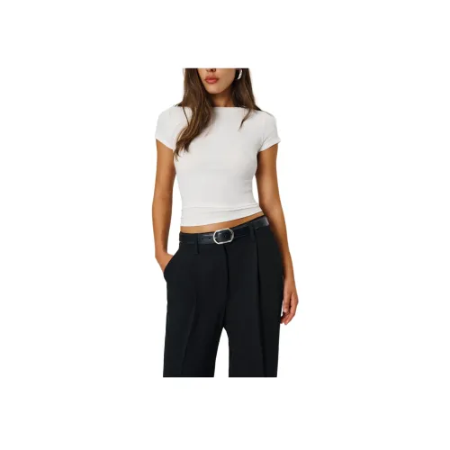 Reformation Белые Женские T-рубашки