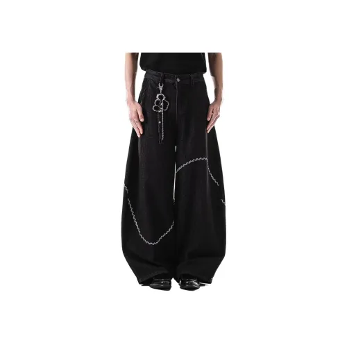 SINKACME Черные Унисекс Джинсы