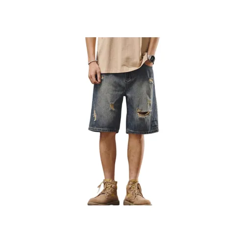 TUCANO Blue Unisex Джинсовые шорты