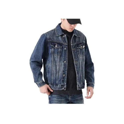 ZENGZHI Деним Куртка Классическая FIVE Карманная версия Унисекс