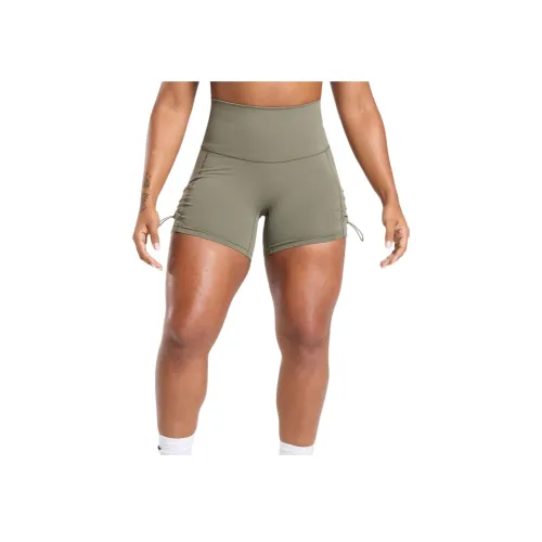 GYMSHARK Йога Шорты Женские Силиконовые Зеленые