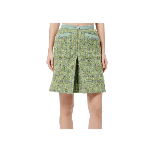 CHANEL FW24 Повседневные шорты Женские Зеленые