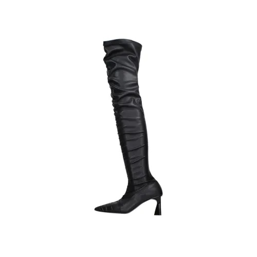Stella McCartney Over The Knee Boots 7cm Женские Черные