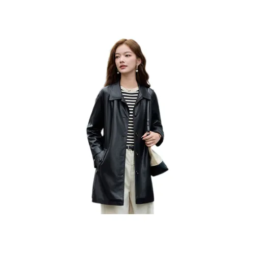 Pure Shimane кожаная куртка для женщин