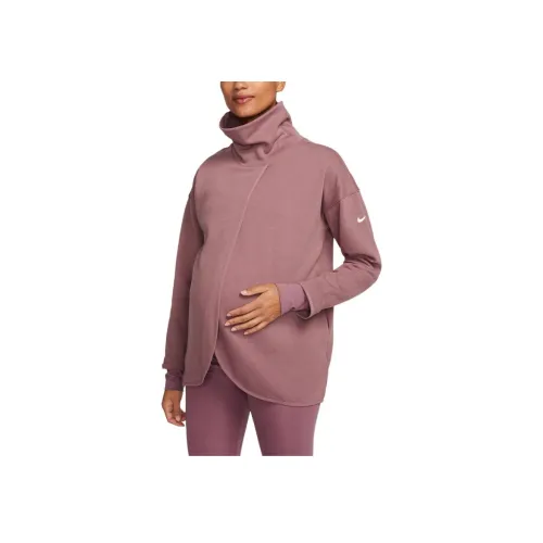 Nike Толстовка Женская Дымчатый Лиловый Белый