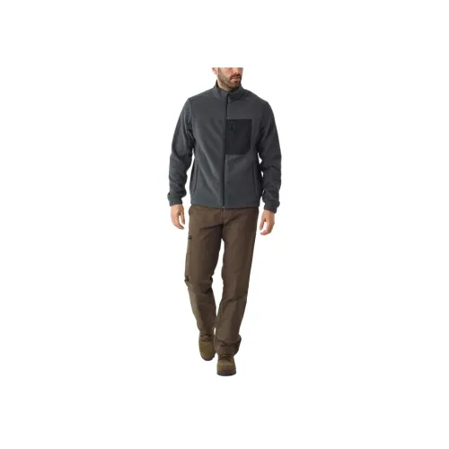 DECATHLON SOLOGNAC Флис Одежда Мужская Углеродный Серый Черный