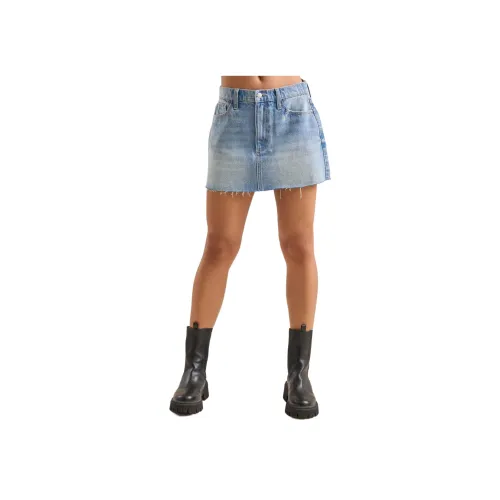 ALTAR'D STATE Macey Denim Mini Skirt Джинсовые короткие юбки Женские