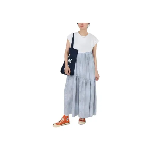 FREAK'S STORE CO-BRAND Короткое платье с короткими рукавами женское саксонский синий