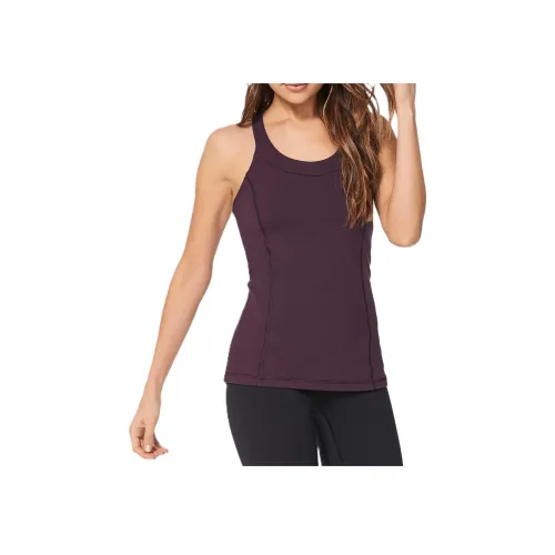 Lululemon Черная Вишня Женские Спортивные Майки Без Рукавов