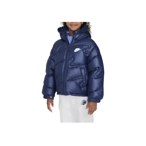 nike Хлопковый пуховик SportswearTherma Форма Полночь Морской синий Королевский Импуль Белый Для детей 3-7 лет