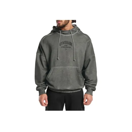 GYMSHARK Черные Мужские Свитшоты