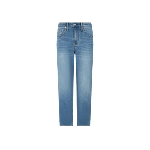 Calvin Klein Глубокий морской синий Мужские Джинсы