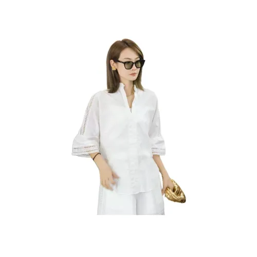 MEIYANG Белые Женские Рубашки