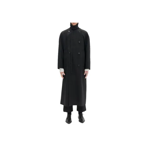 Ann Demeulemeester Черный Мужской Тренч