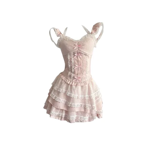 HUINIAN Розовый Женский Комплект с Юбкой