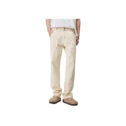 GURBAKS Джинсы Мужские Элегантные Абрикосовые