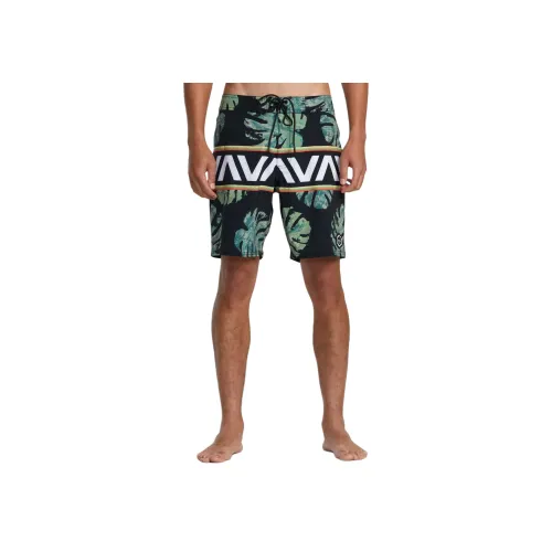 RVCA Мужские черные пляжные шорты